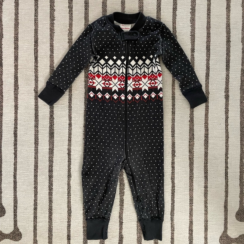 Hanna Andersson Holiday Baby Zip Sleeper Unisex
